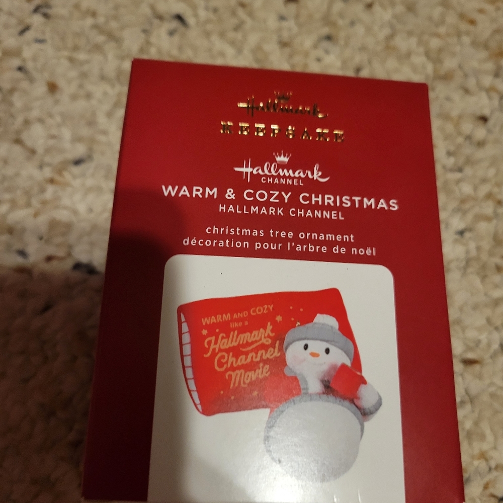 Hallmark 2020 Warm & Cozy Xmas Hallmark Channel Keepsake Ornament Snowman NIB